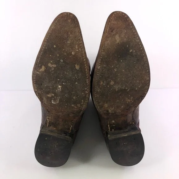 Vintage Durango Brown Leather Cowboy Western Boots Size 9.5 - Picture 8 of 10
